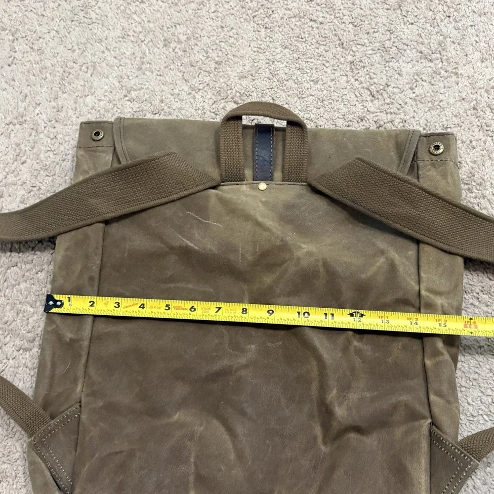 SOLSTICE Oil Waxed Canvas Rucksack Brown Travel Outdoor Bags Backpack